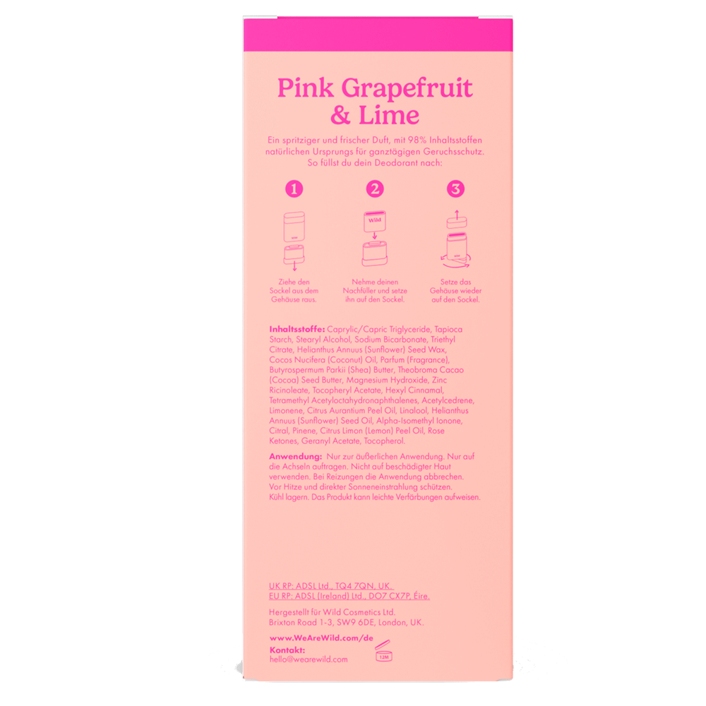 Bild: WILD Deostick Starter Kit Pink Grapefruit & Lime 