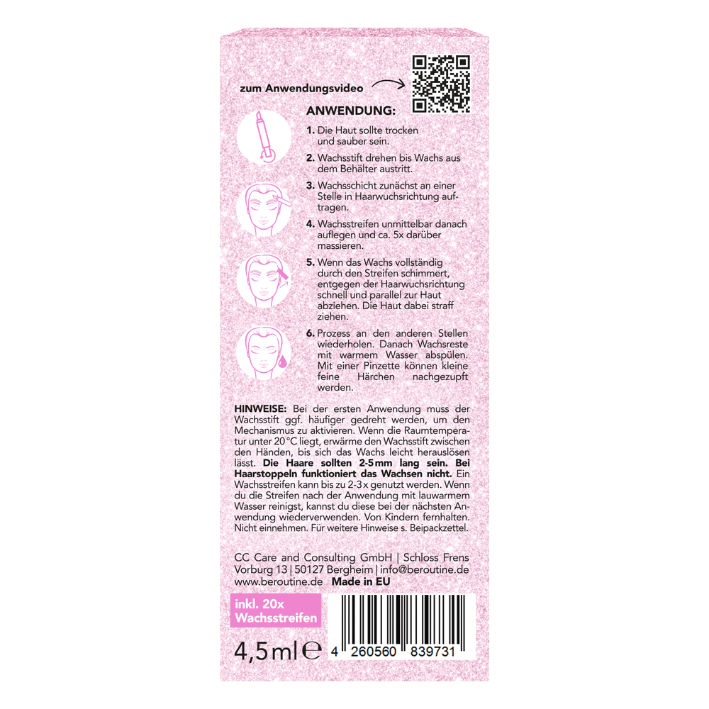 Bild: BE ROUTINE Wachsstift Sensitive Augenbrauen & Oberlippe 