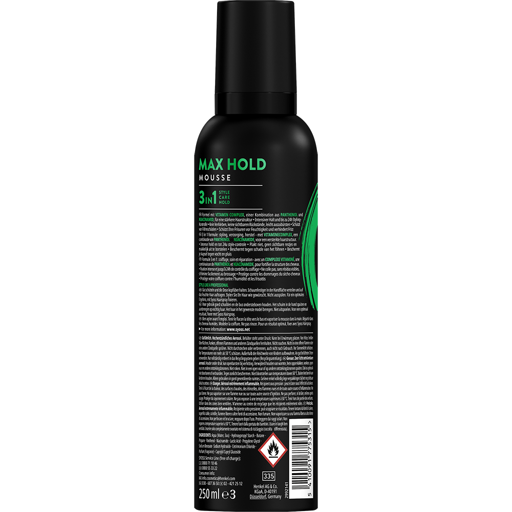 Bild: syoss Max Hold Mousse 