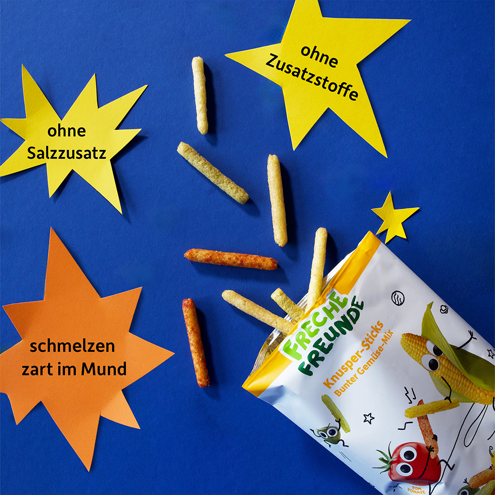 Bild: Freche Freunde Knusper Sticks Bunter Gemüse Mix