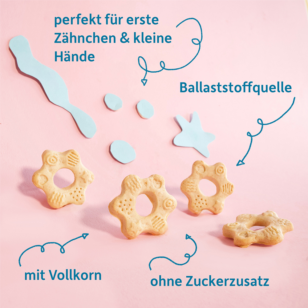 Bild: Freche Freunde Babykeks Dinkel, Apfel und Vanille 