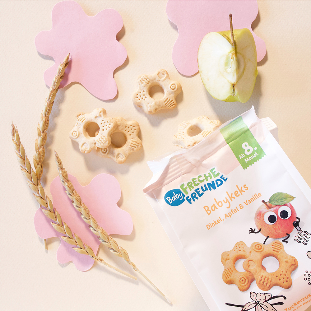Bild: Freche Freunde Babykeks Dinkel, Apfel und Vanille 