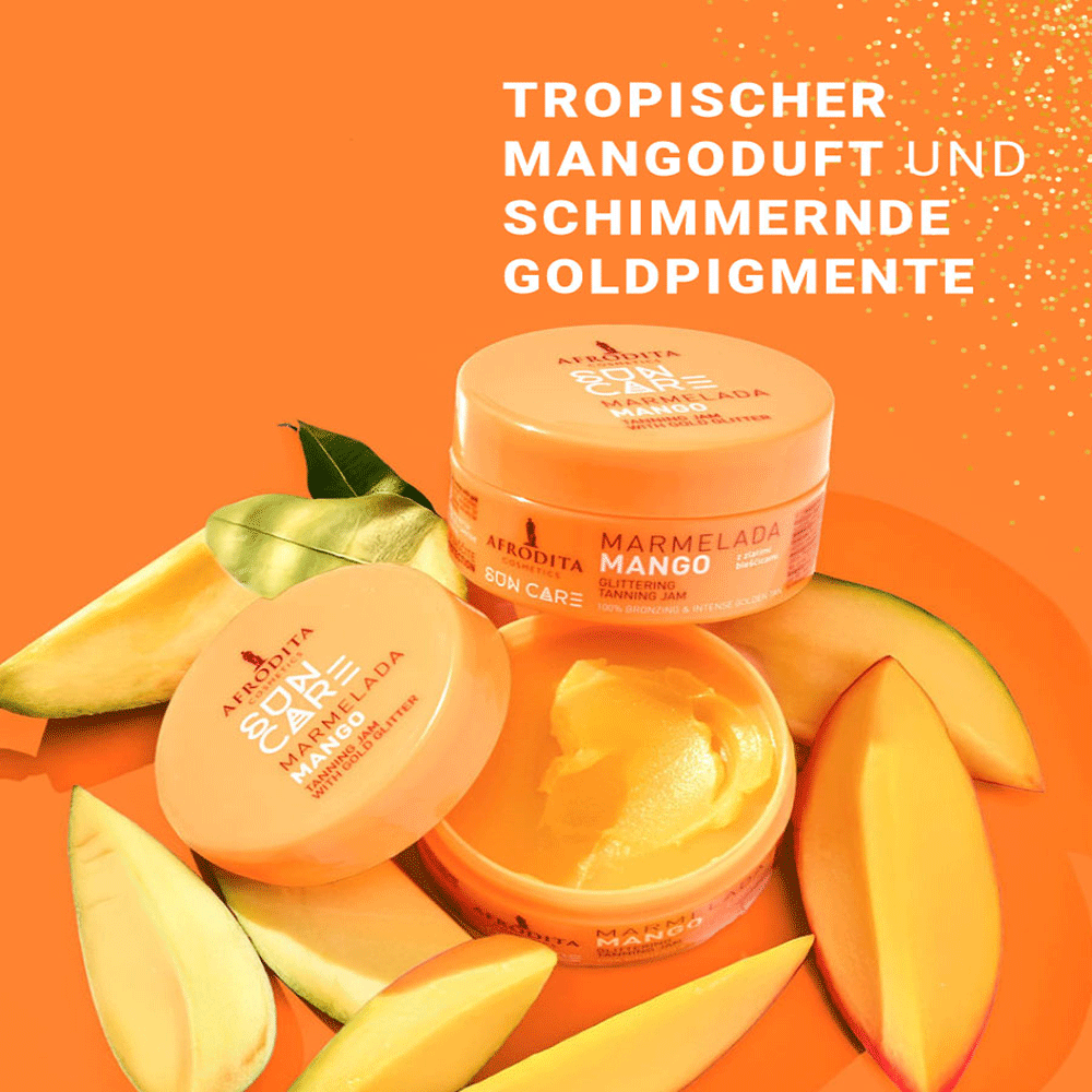 Bild: AFRODITA Cosmetics Sun Care Bräunungs Marmelade Mango 