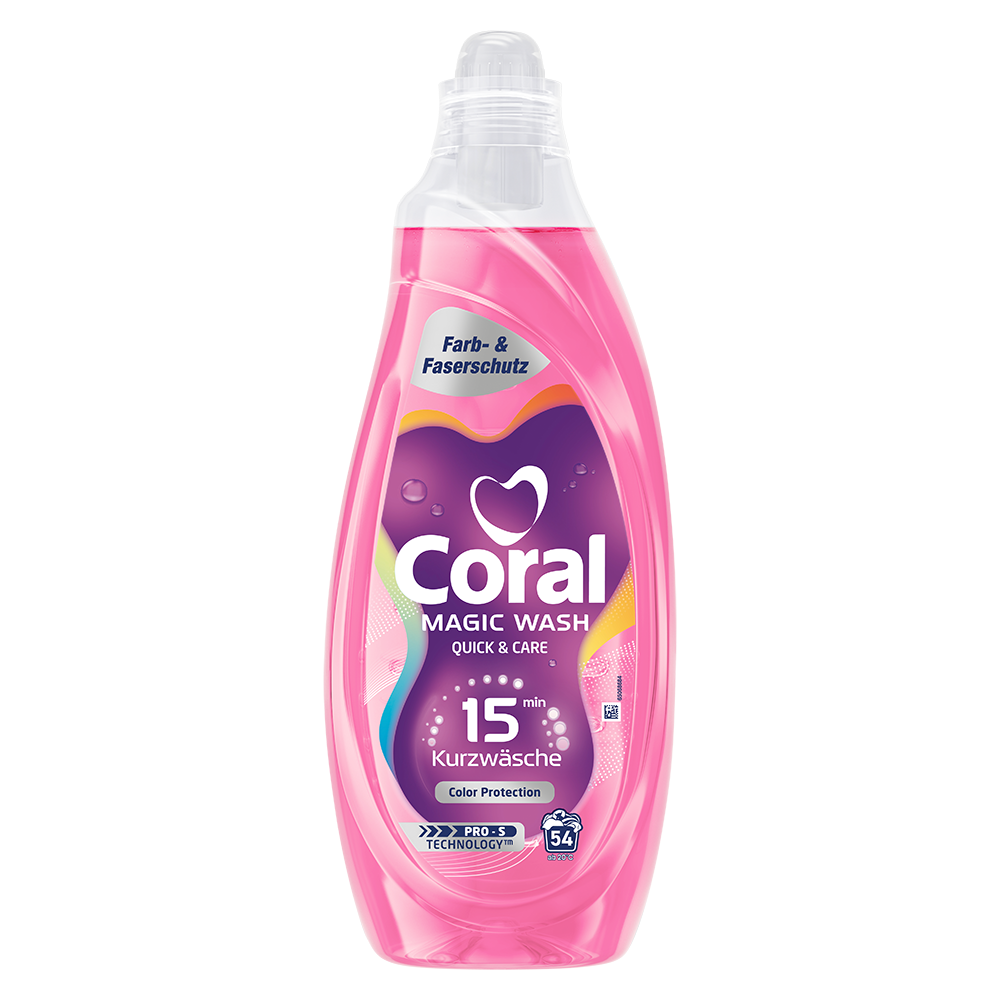 Bild: Coral Waschmittel Magic Wasch Kurzwäsche Color Protection 