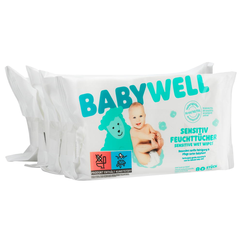 Bild: BABYWELL Feuchttücher Sensitiv 