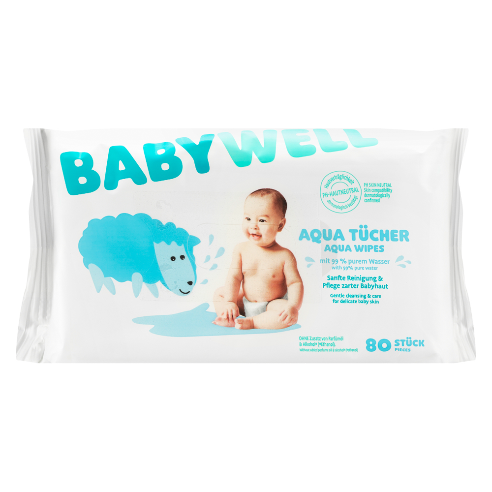 Bild: BABYWELL Feuchttücher Aqua 