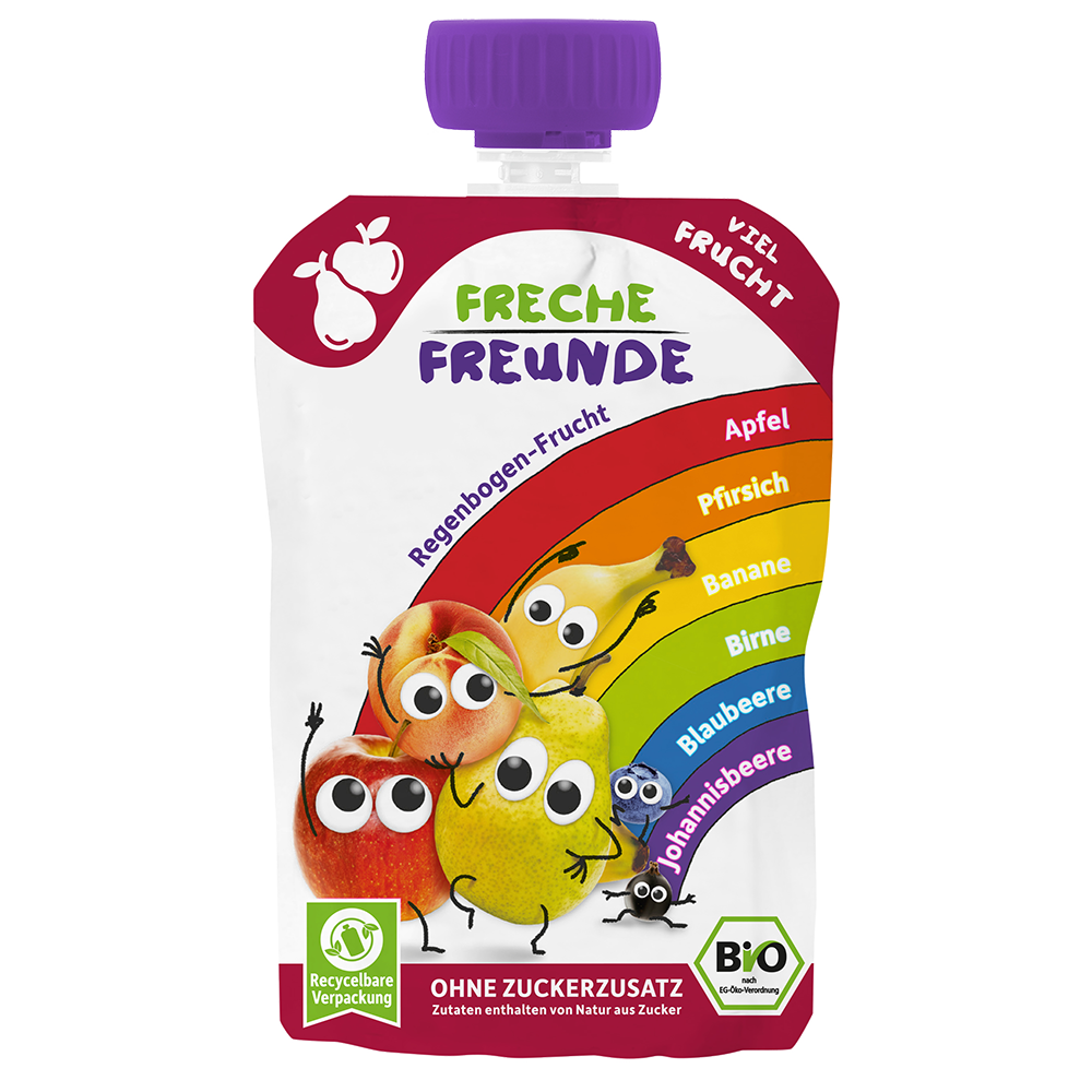Bild: Freche Freunde Quetschie Regenbogenfrucht