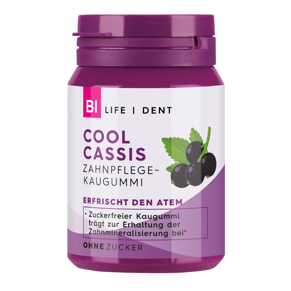 Bild: BI LIFE DENT Cool Cassis Zahnpflege Kaugummi 