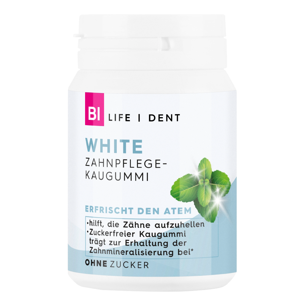 Bild: BI LIFE DENT White Zahnpflege Kaugummi 