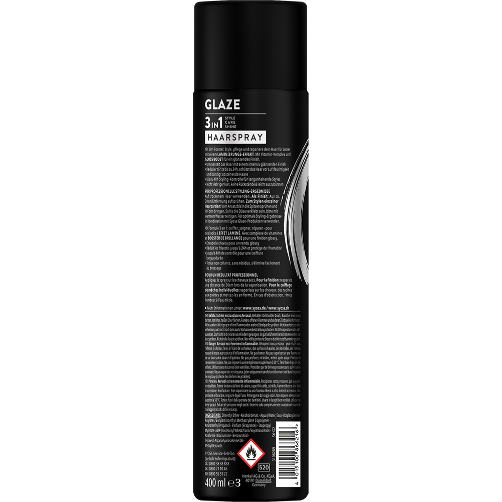 Bild: syoss Haarspray Glaze 3in1 