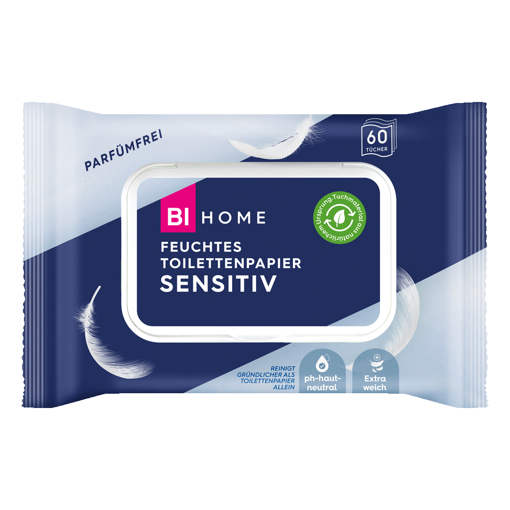 Bild: BI HOME Feuchtes Toilettenpapier Sensitiv 