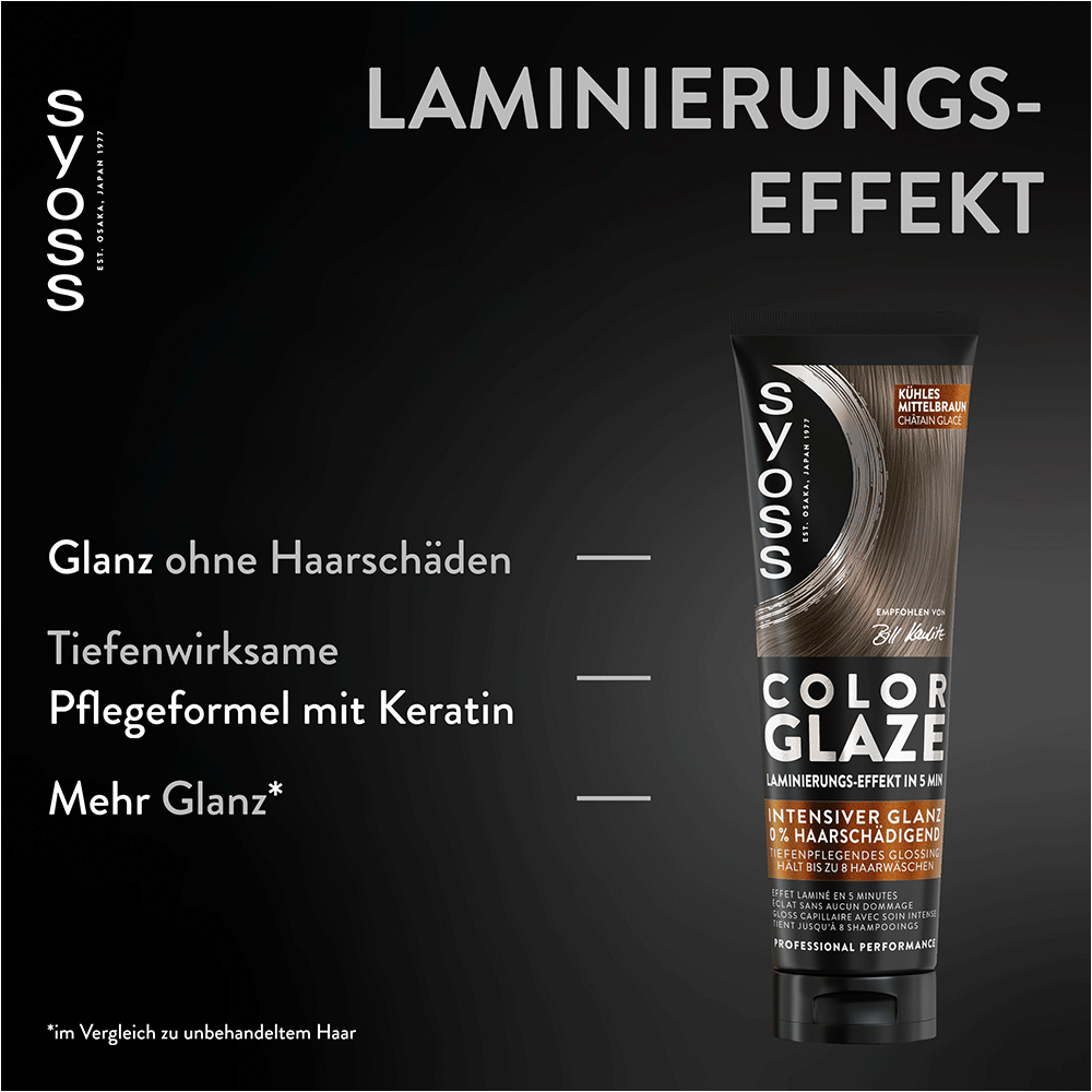 Bild: syoss Color Glaze Haartönung Kühles Mittelbraun
