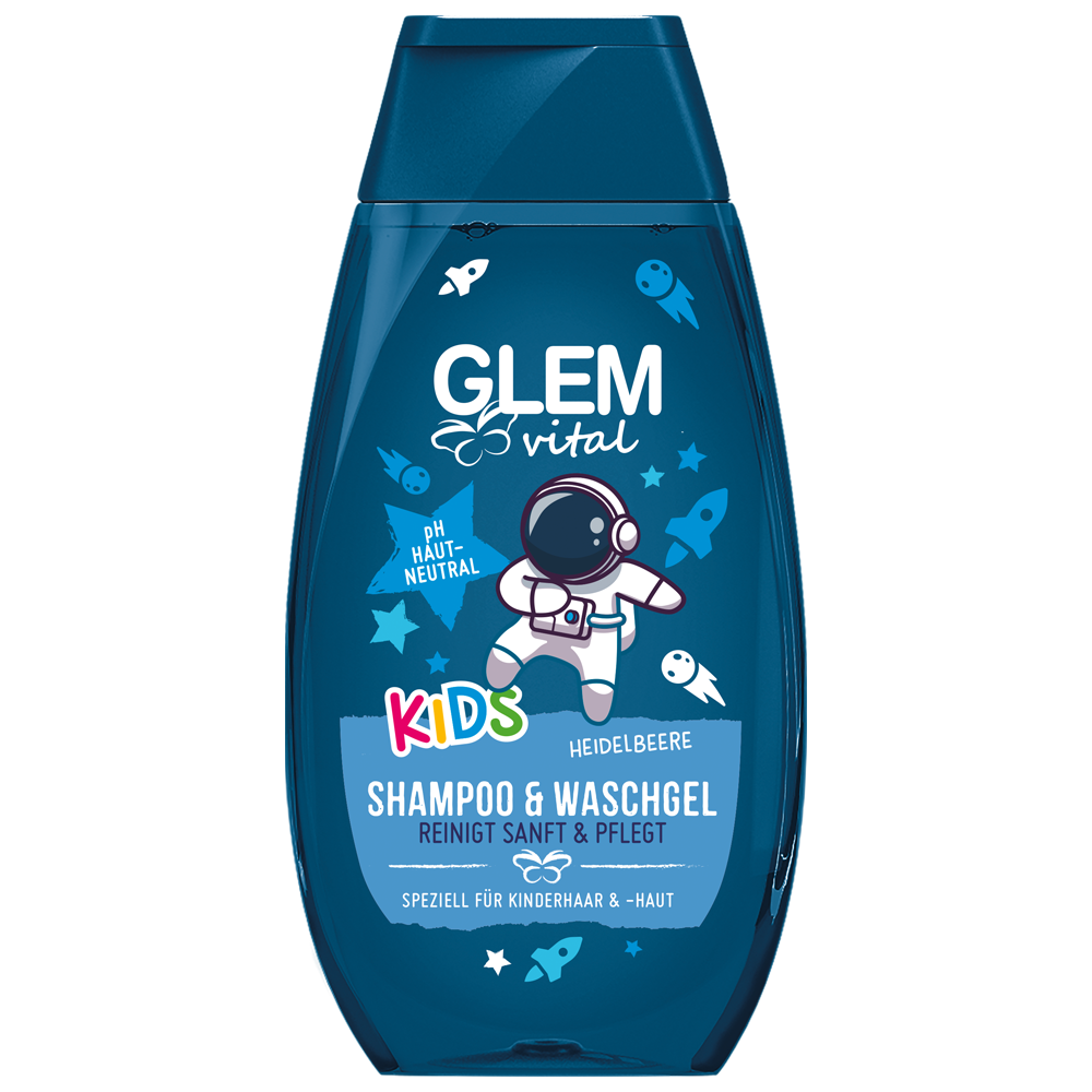 Bild: GlemVital Kids Shampoo & Waschgel Heidelbeere