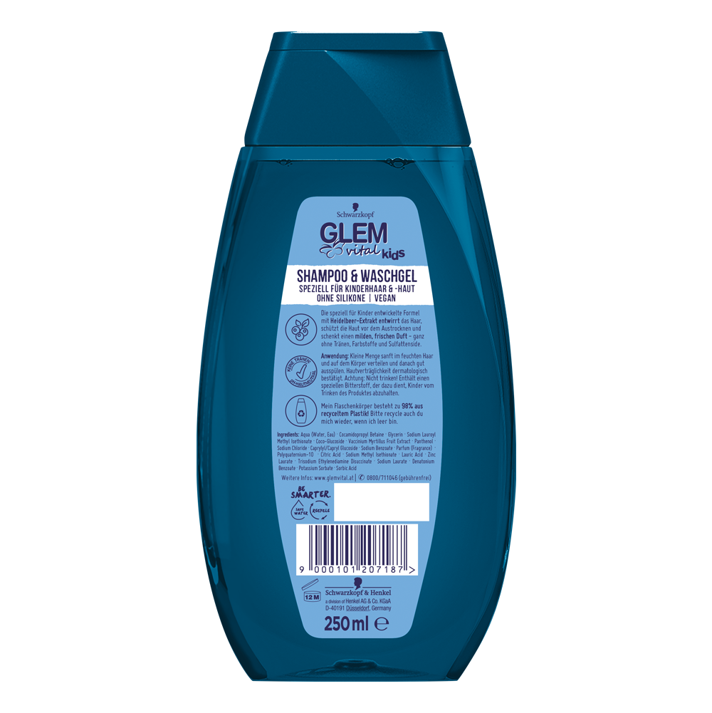 Bild: GlemVital Kids Shampoo & Waschgel Heidelbeere