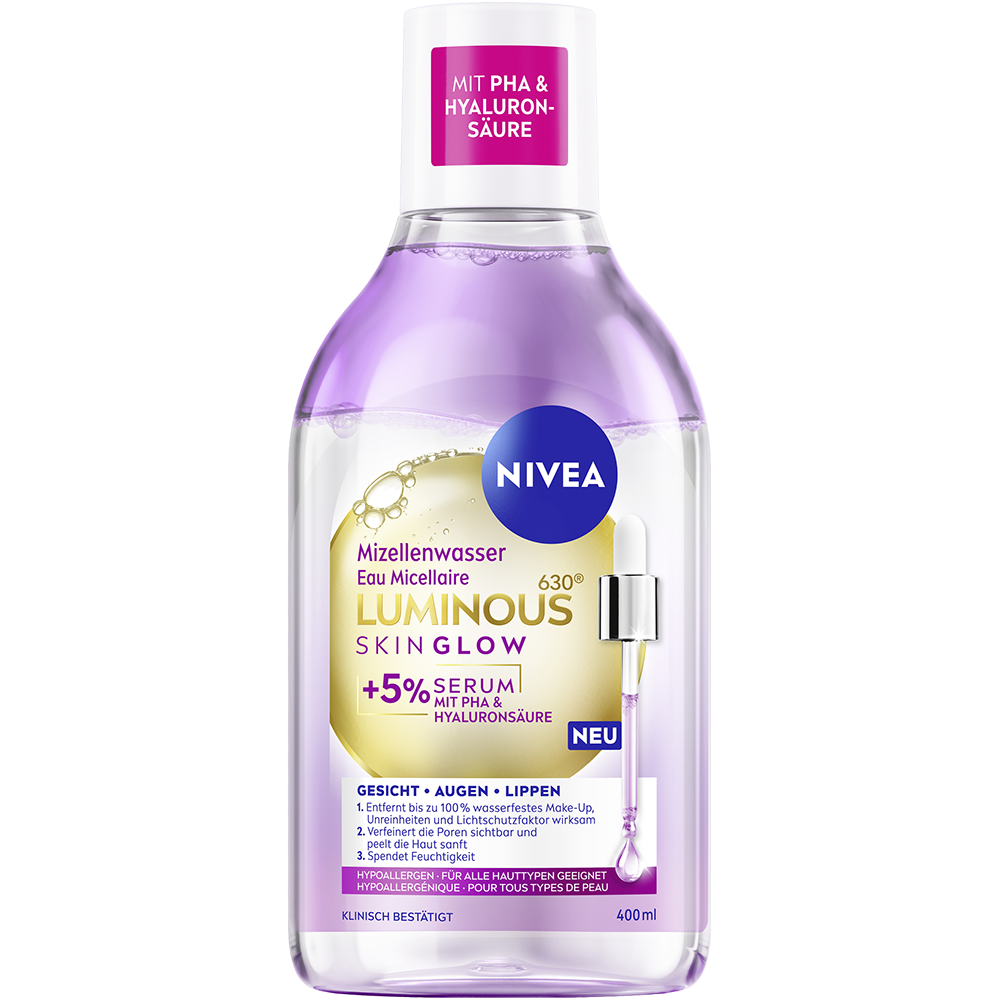 Bild: NIVEA Mizellenwasser Luminous Skin Glow 