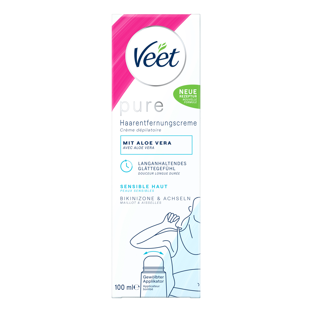 Bild: Veet Pure Haarentfernungscreme Bikini Zone und Achseln