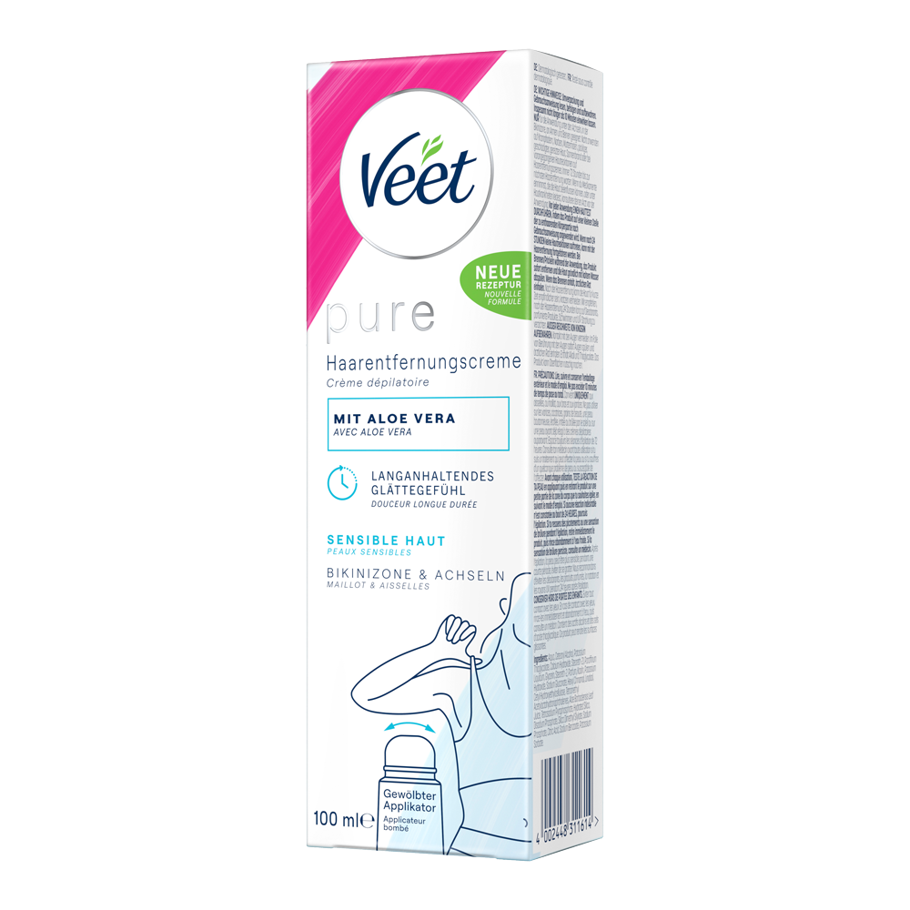 Bild: Veet Pure Haarentfernungscreme Bikini Zone und Achseln