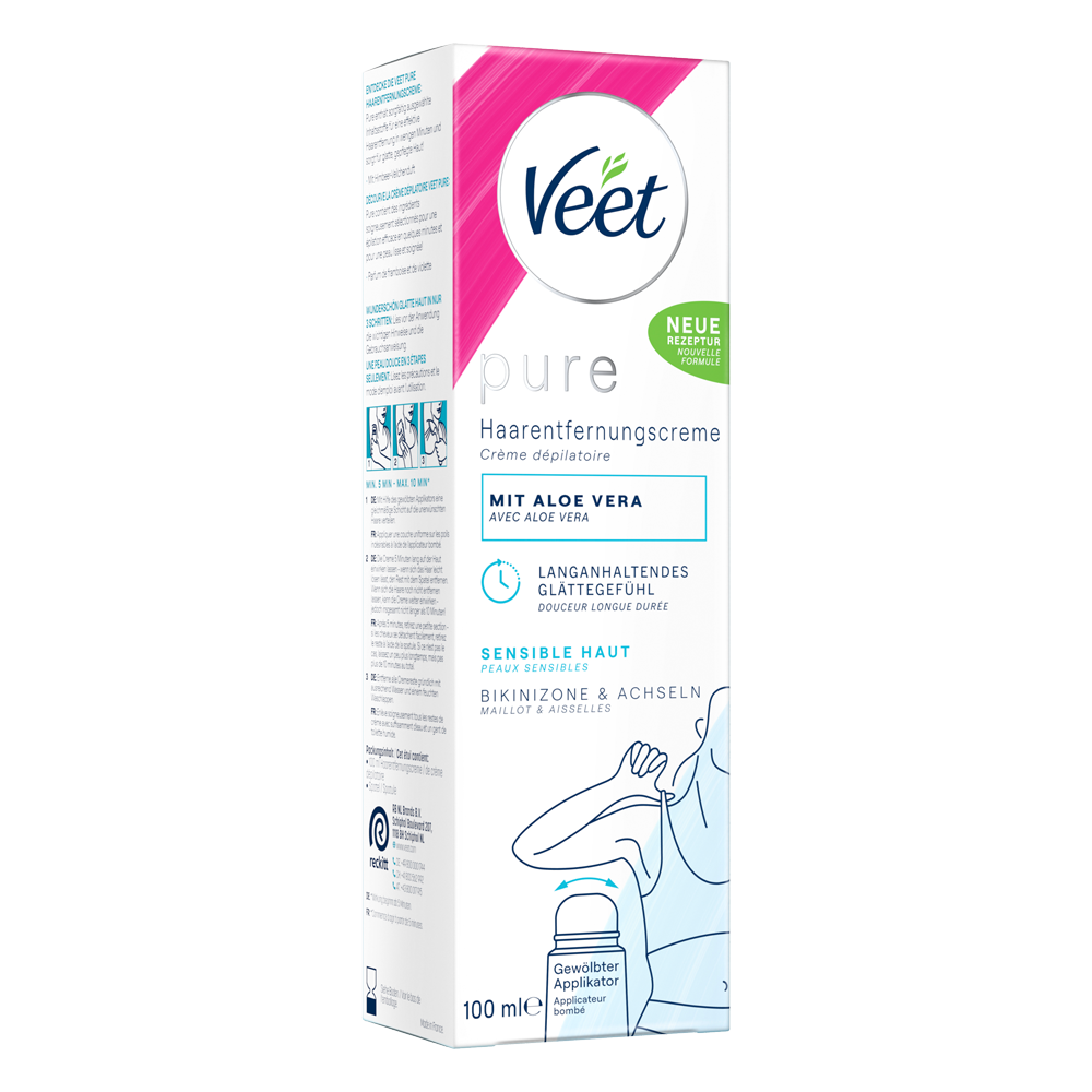 Bild: Veet Pure Haarentfernungscreme Bikini Zone und Achseln