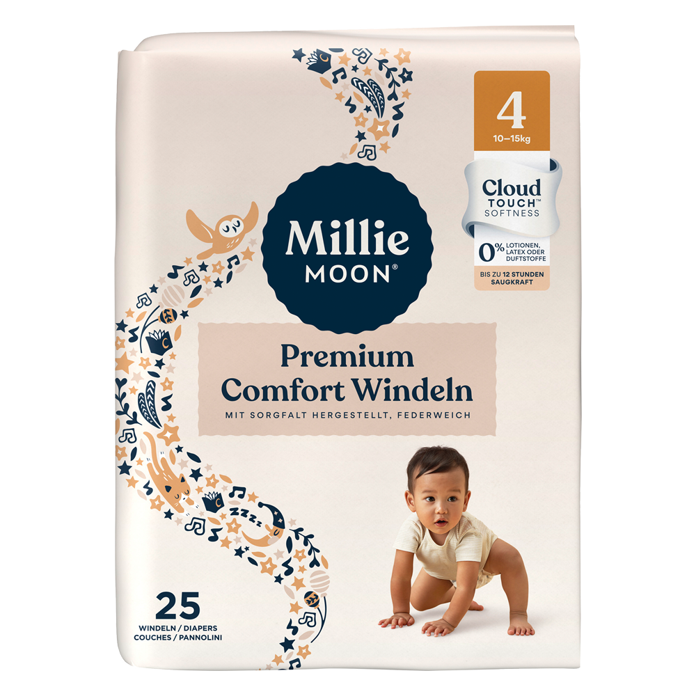 Bild: Millie Moon Premium Comfort Windeln Größe 4, 10 - 15kg 