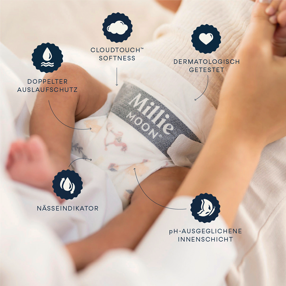 Bild: Millie Moon Premium Comfort Windeln Größe 4, 10 - 15kg 