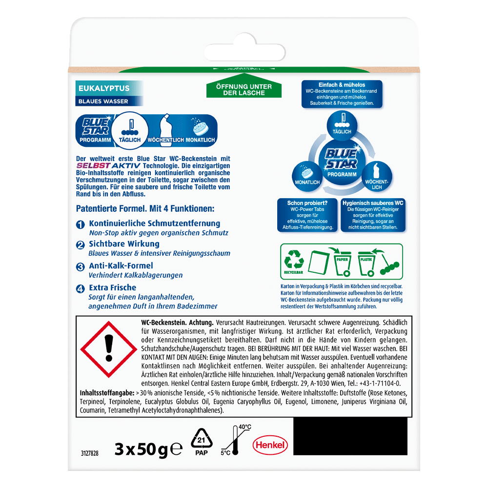 Bild: Blue Star Selbst Aktiv WC-Steine Eukalyptus