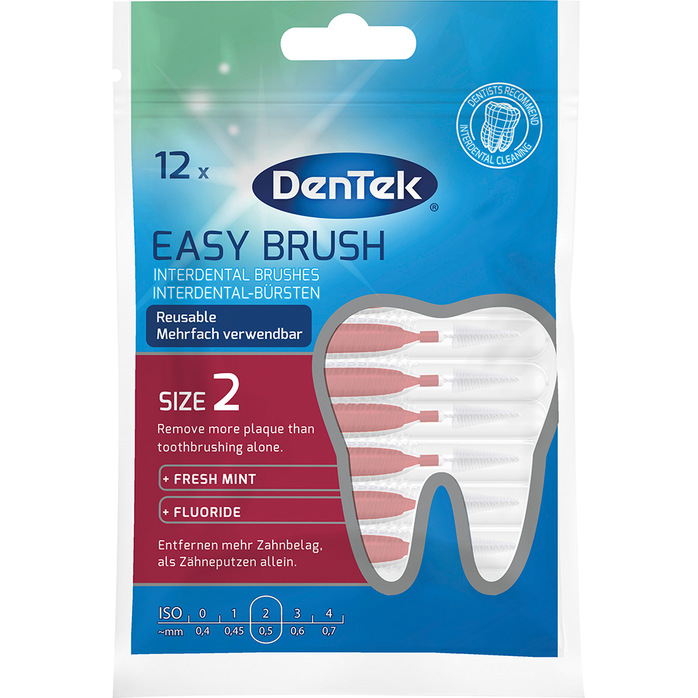Bild: DenTek Interdentalbürsten Easy Brush Größe 2 