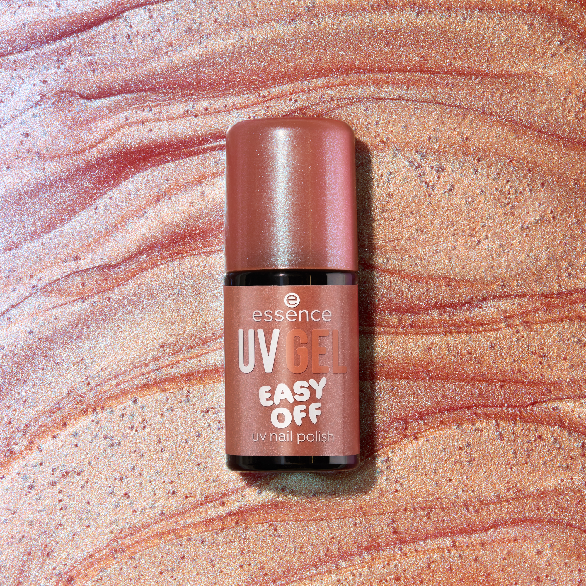 Bild: essence UV GEL EASY OFF uv nail polish sparkling seashell
