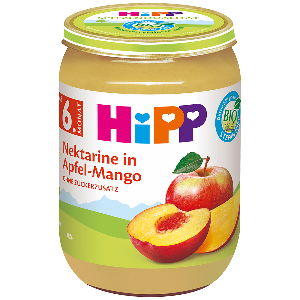 Bild: HiPP Nektarine in Apfel Mango 