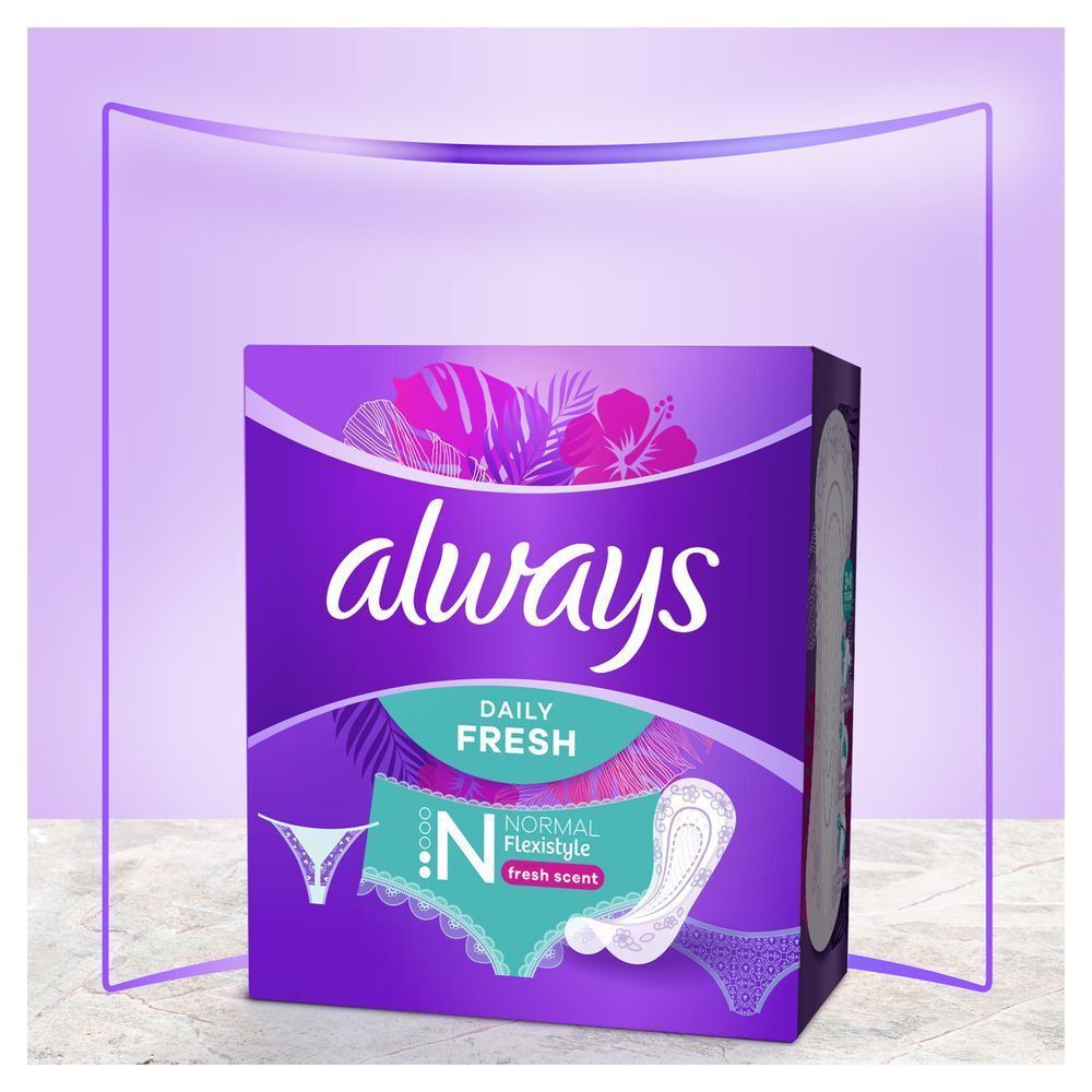 Always Daily Fresh Slipeinlagen, Normal Flexistyle mit frischem Duft,