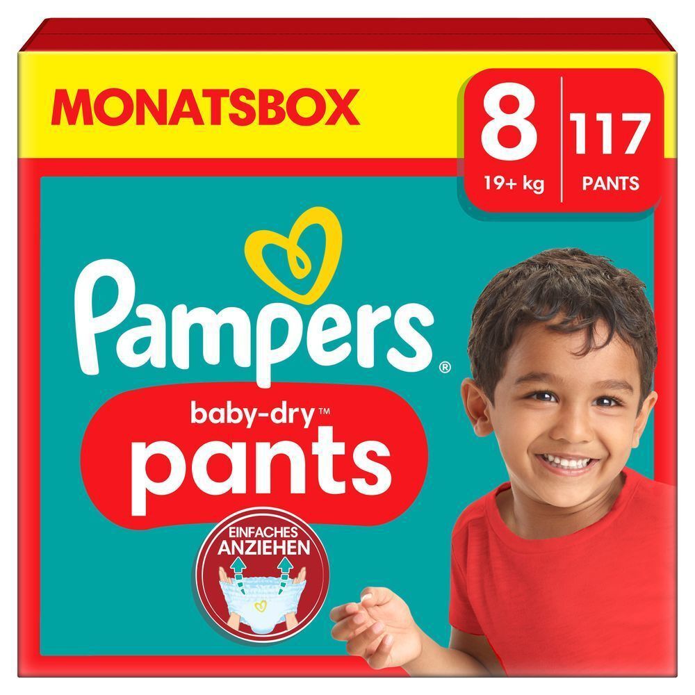 Bild: Pampers Baby-Dry Pants Größe 8, 19kg+