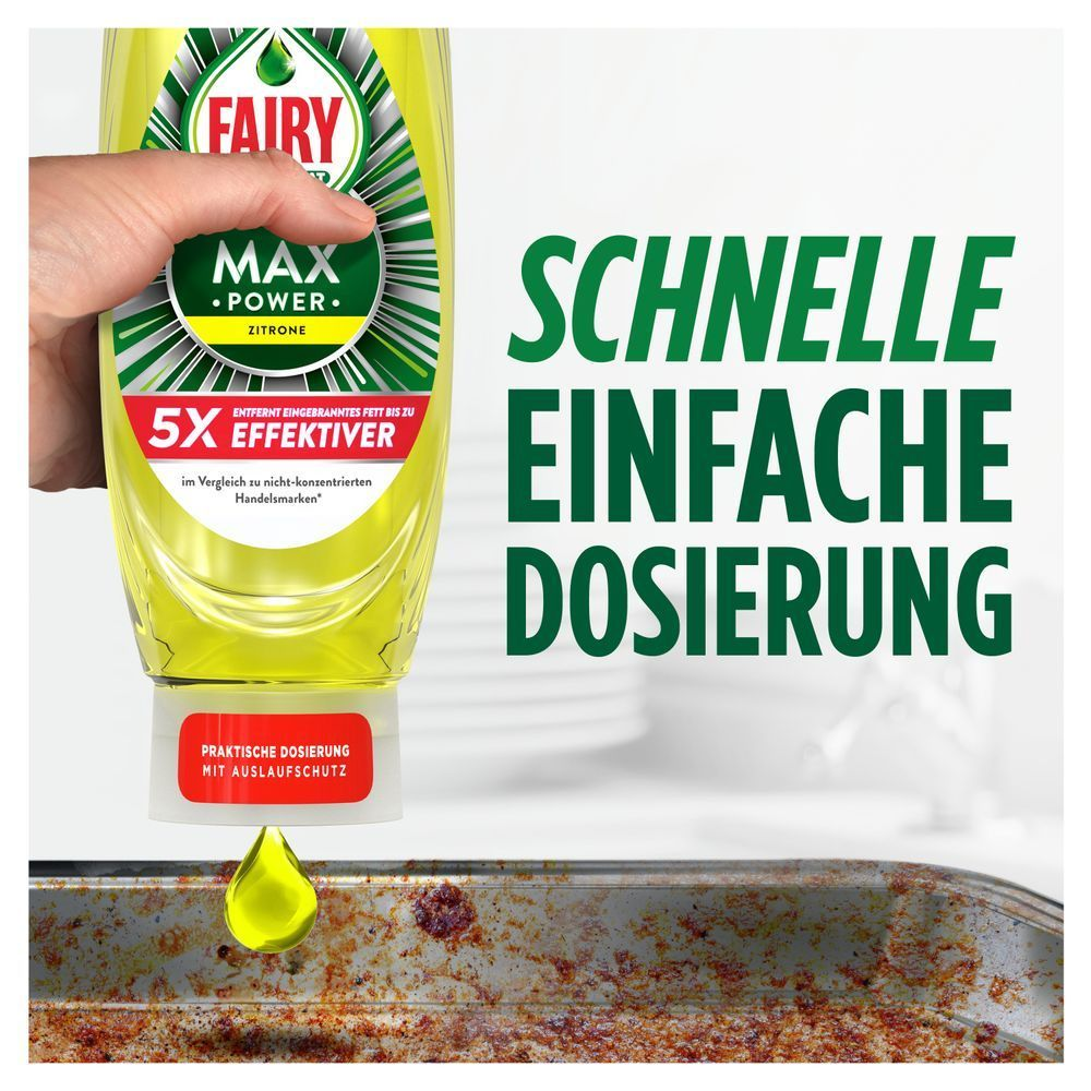 Bild: FAIRY Max Power Handgeschirrspülmittel Zitrone 