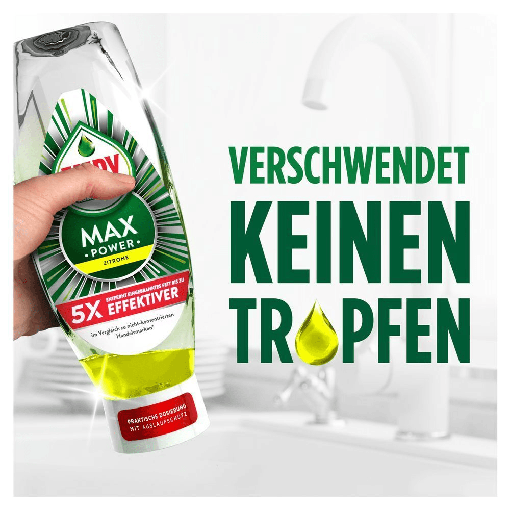 Bild: FAIRY Max Power Handgeschirrspülmittel Zitrone 