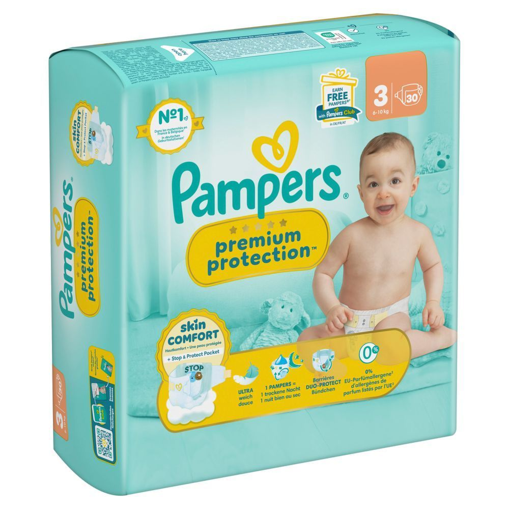 Bild: Pampers Premium Protection Größe 3, 6kg-10kg 