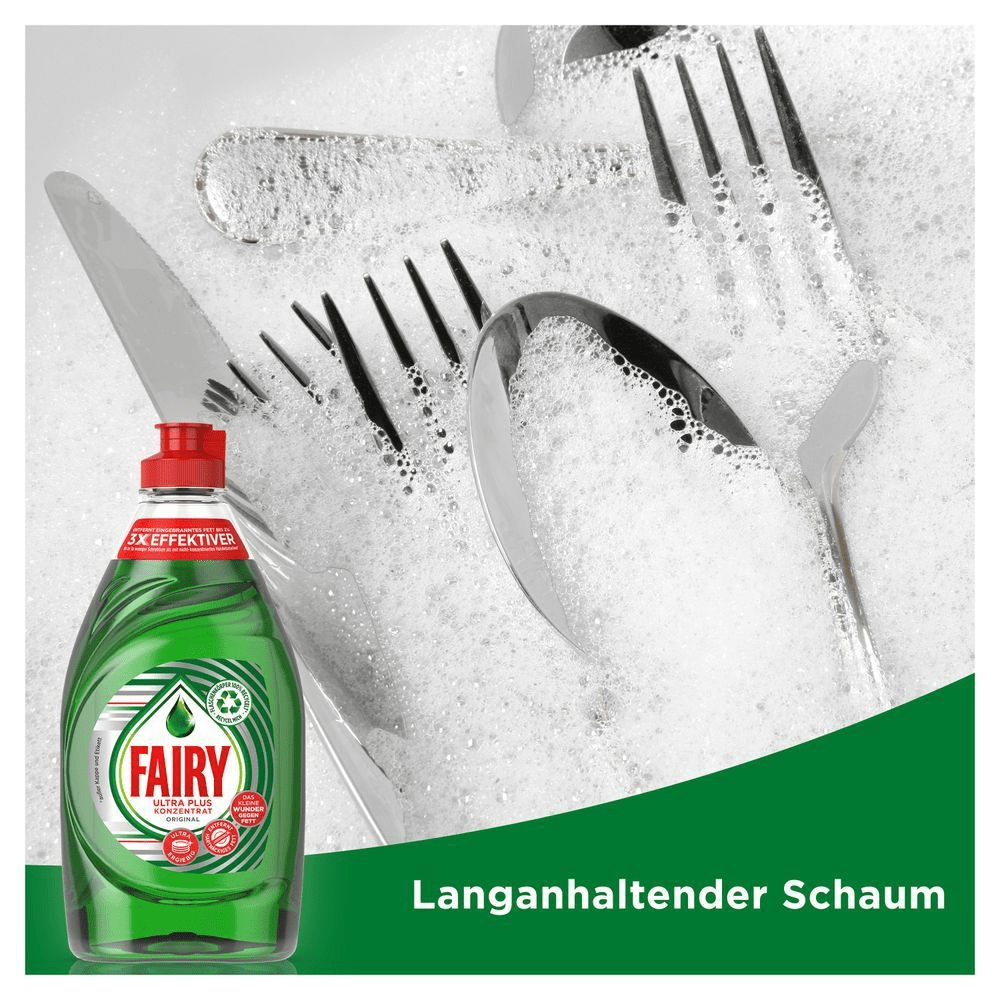 Bild: FAIRY Ultra Konzentrat Original Handgeschirrspülmittel mit effektiver Fettlösekraft für perfekt sauberes Geschirr 