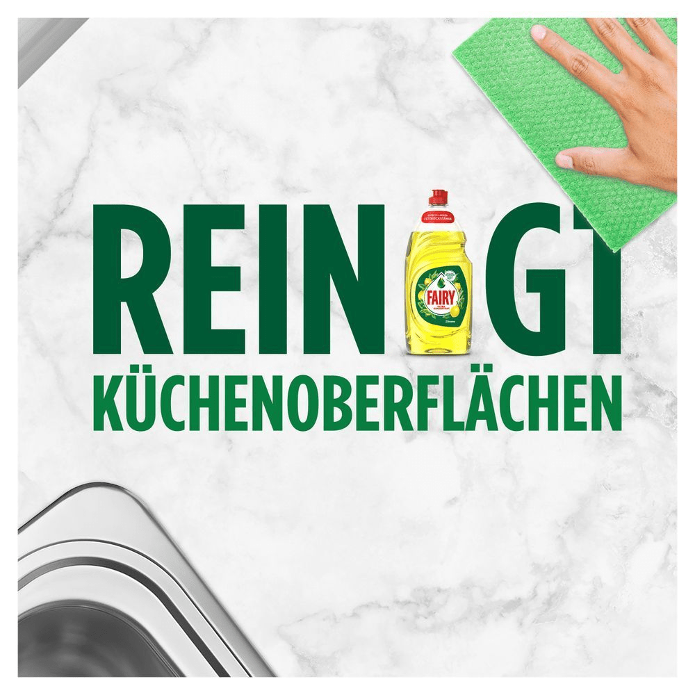 Bild: FAIRY Ultra Konzentrat Zitrone Handgeschirrspülmittel mit Effektiver Fettlösekraft Für Perfekt Sauberes Geschirr 