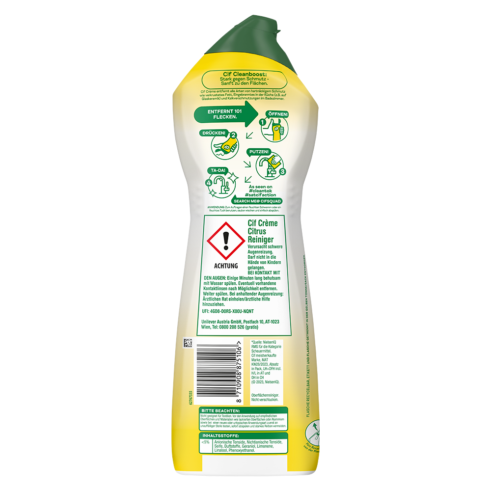 Bild: Cif Scheuermilch Crème Citrus 