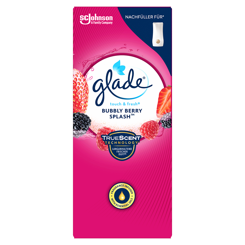 Bild: Glade Touch and Fresh Nachfüller Bubbly Berry Splash 