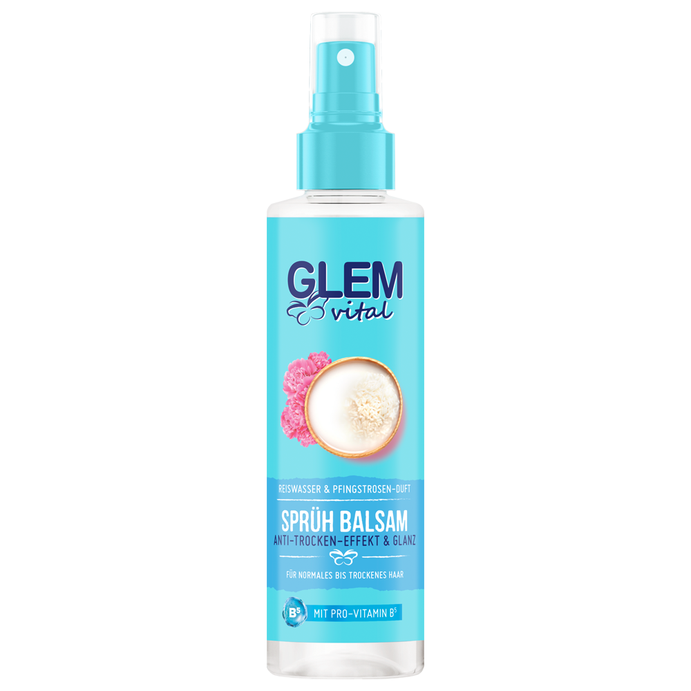 Bild: GlemVital Sprüh Balsam Reiswasser & Pfingstrose
