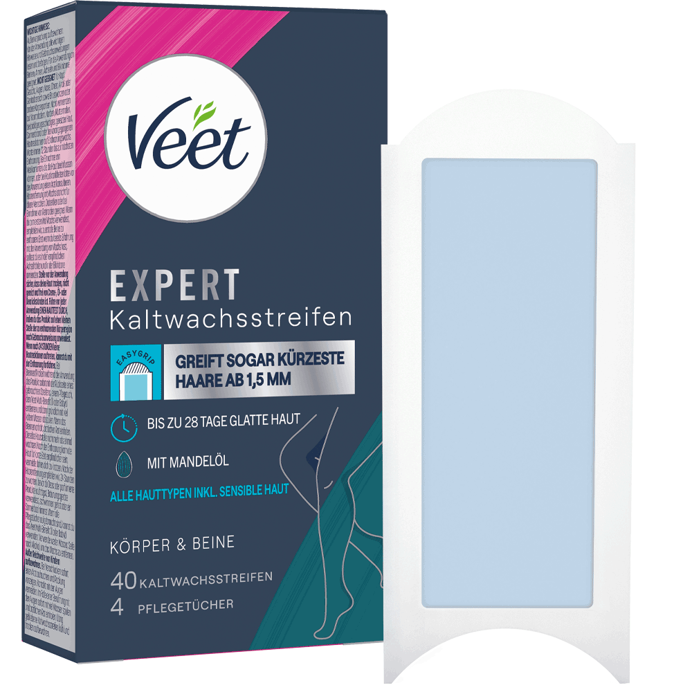 Bild: Veet Expert Kaltwachsstreifen für die Beine
