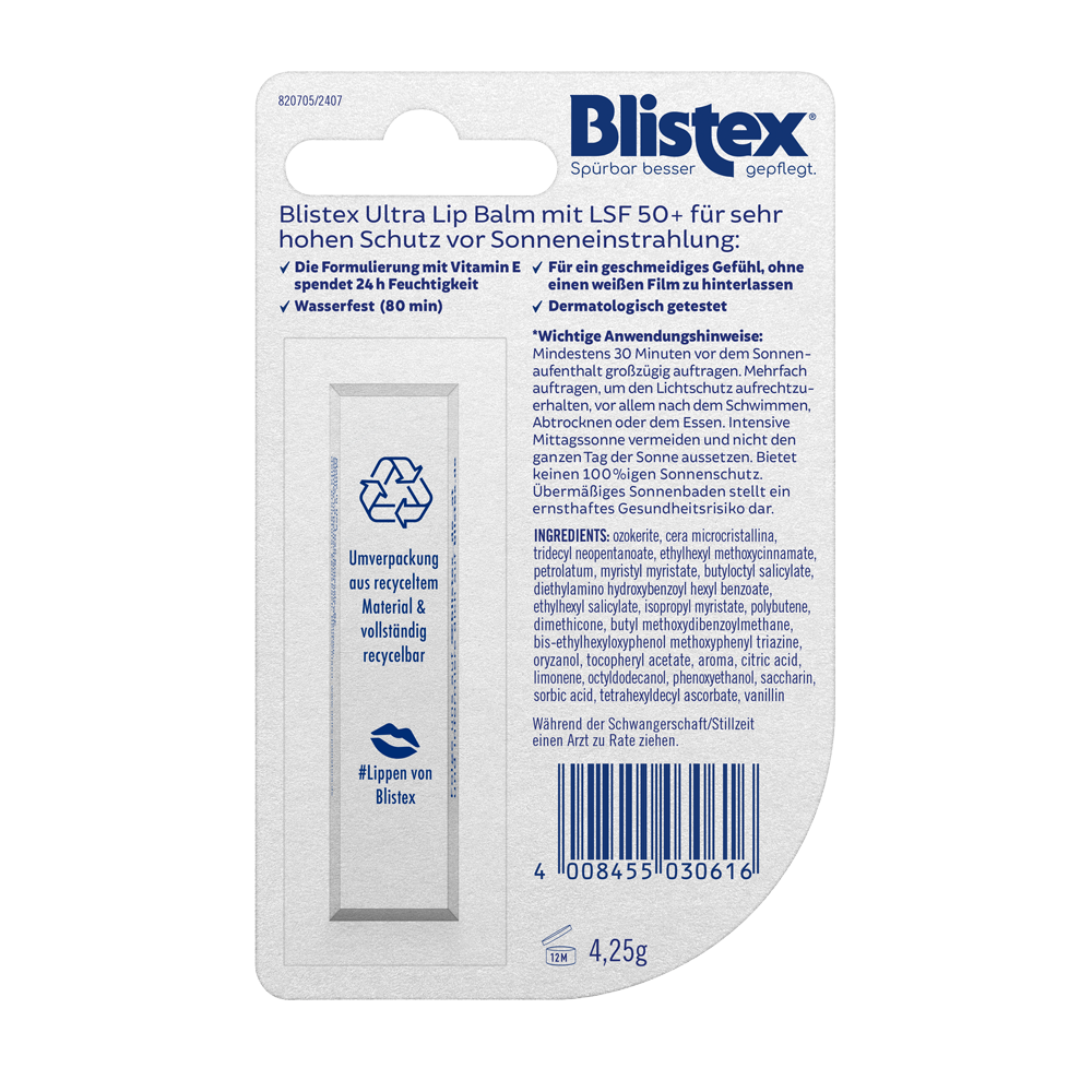 Bild: Blistex Lippenpflege Sun LSF 50+ 