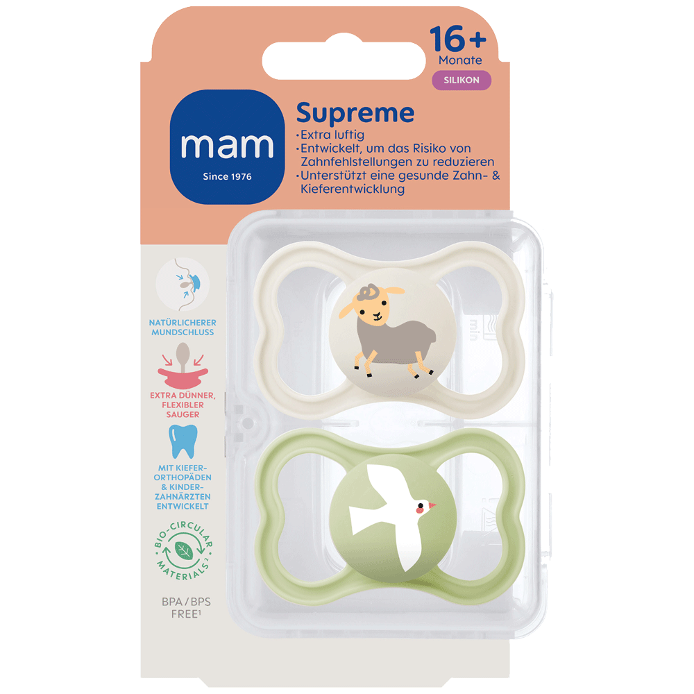Bild: MAM Supreme Schnuller Silikon 16+ Monate