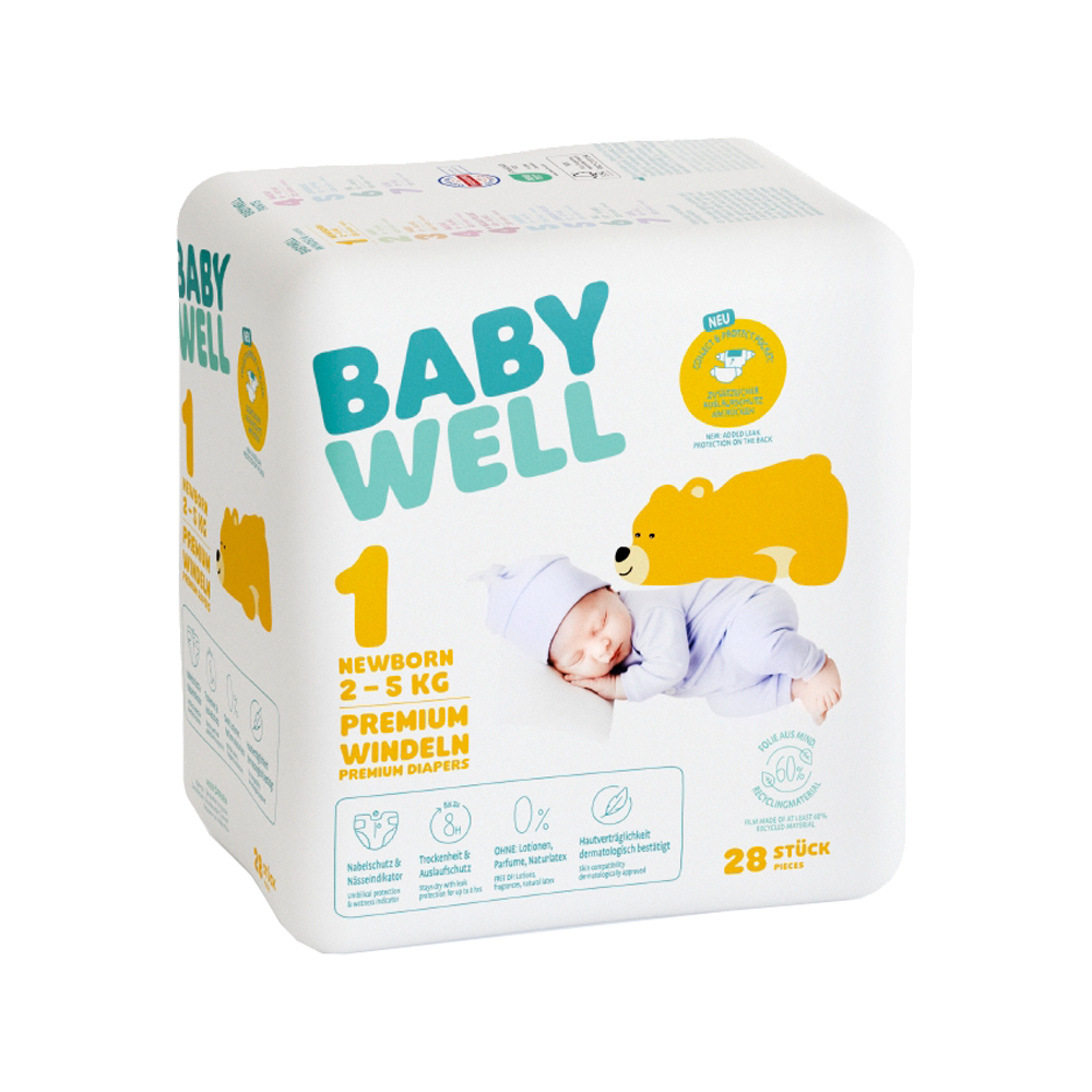 Bild: BABYWELL Premium Windeln Größe 1, 2-5 kg