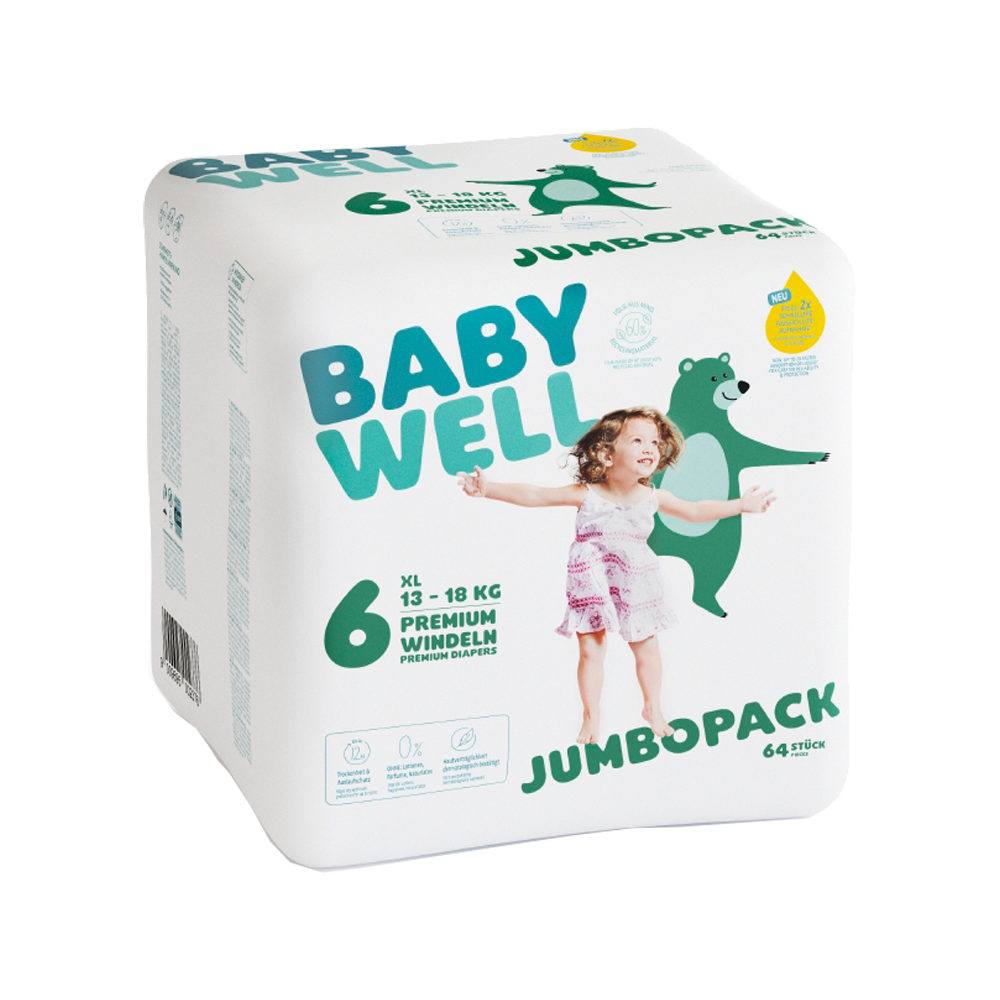 Bild: BABYWELL Premium Windeln Größe 6, 13-18 kg