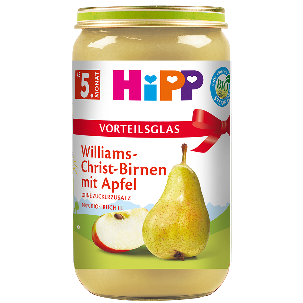 Bild: HiPP Williams Christ Birne mit Apfel 