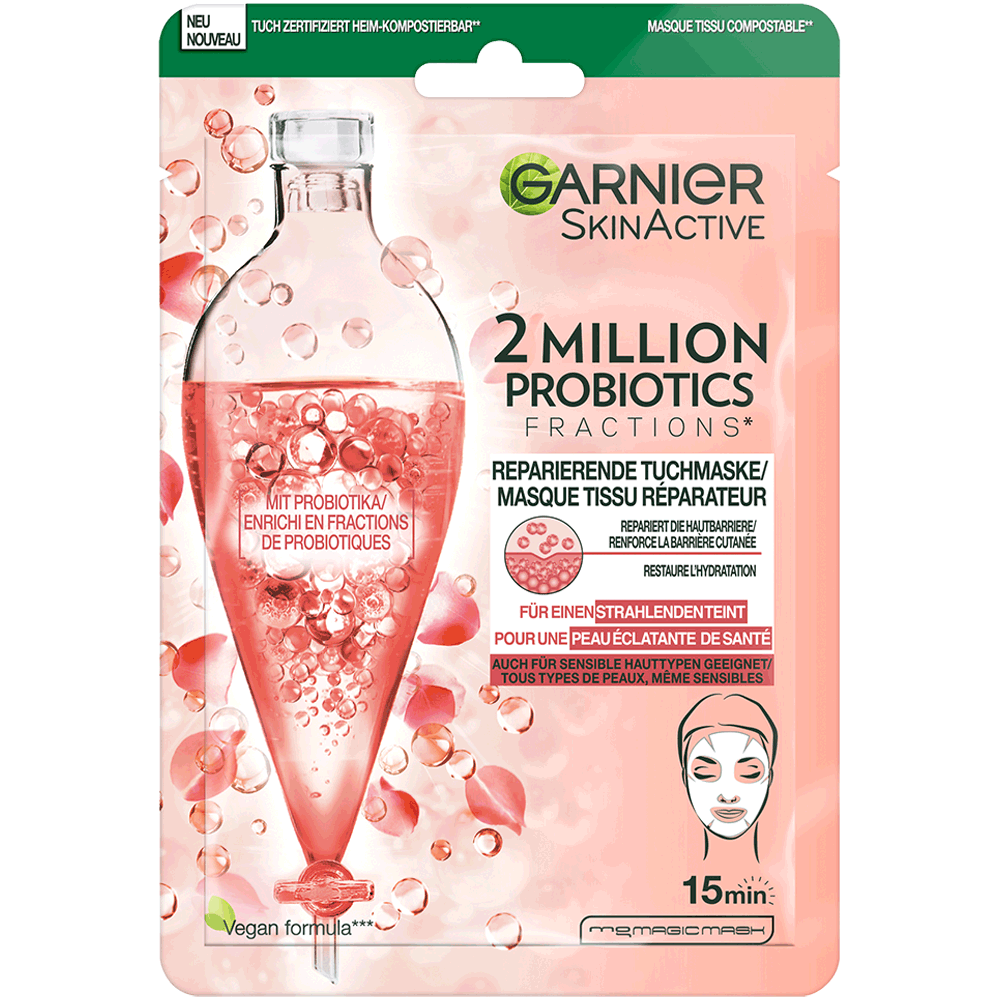 Bild: GARNIER Tuchmaske Skinactive Probiotik
