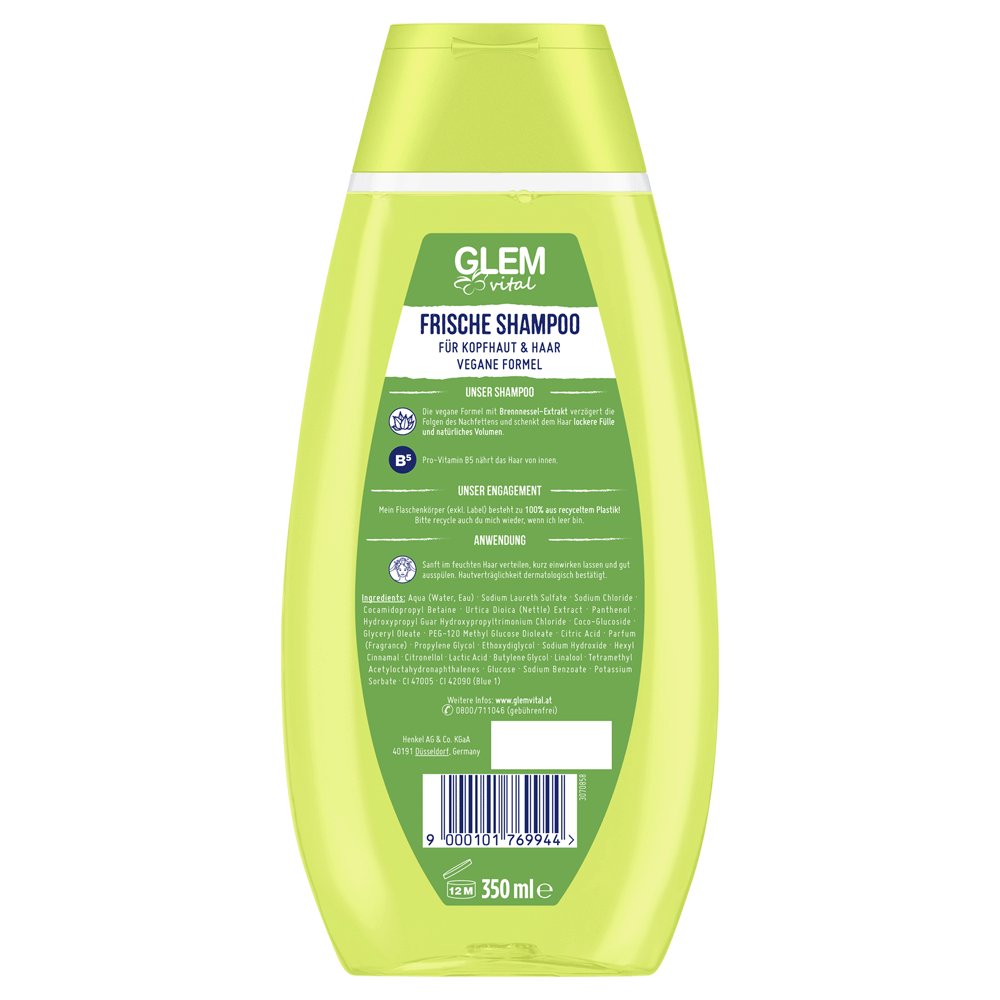 Bild: GlemVital Frische Shampoo Brennnessel 