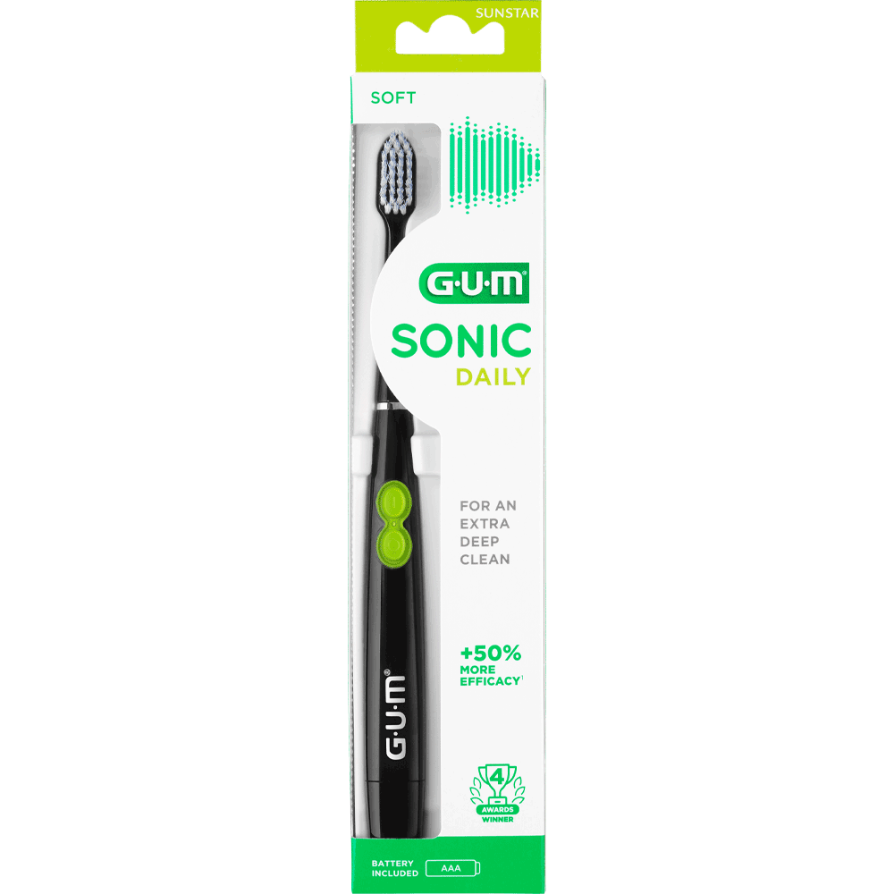 Bild: GUM SONIC Daily Schallzahnbürste Soft