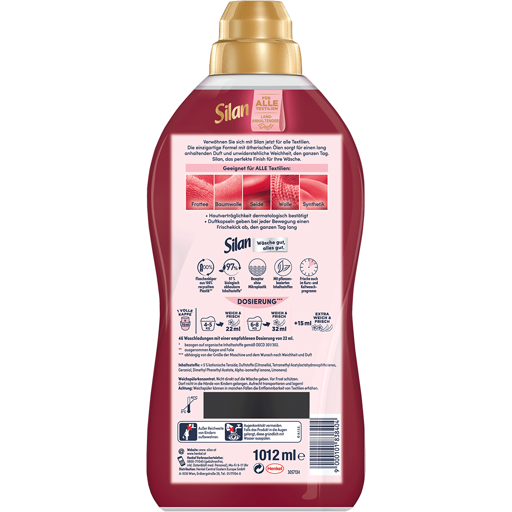 Bild: Silan Weichspüler Aromatherapie Sinnliche Rose 