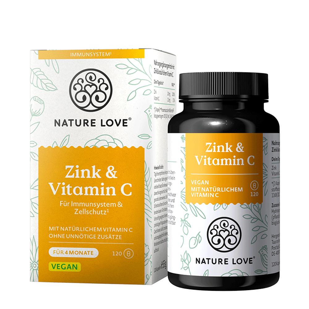 Bild: NATURE LOVE Zink und Vitamin C 