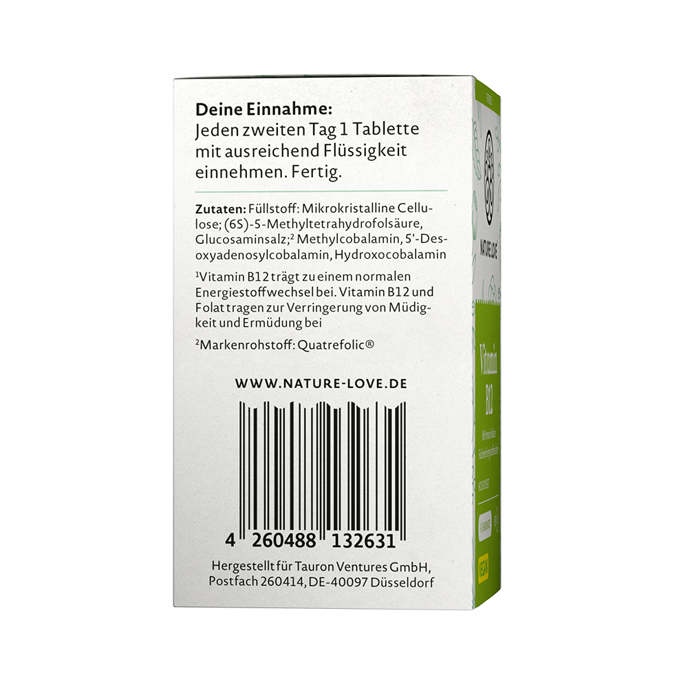 Bild: NATURE LOVE Vitamin B12 
